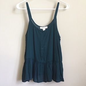 Forest green tank top